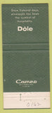 Matchbook Cover - Dole Pineapple 30 Strike