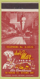 Matchbook Cover - Del Mar BBQ Ottawa ON 30 Strike