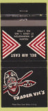 Matchbook Cover - Trader Vic's Bel Air East St Louis MO tiki 30 Strike