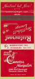 Matchbook Cover - Careless Navigator Restaurant Treasure Island FL 30 Strike