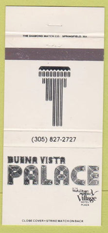 Matchbook Cover - Buena Vista Palace Walt Disney World 30 Strike