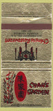 Matchbook Cover - Chan's Garden Chinese restaurant Atlanta GA 30 Strike