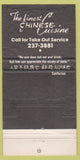 Matchbook Cover - Chan's Garden Chinese restaurant Atlanta GA 30 Strike