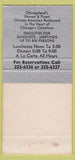 Matchbook Cover - Chiam Chinese Restaurant Chicago IL 30 Strike
