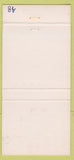 Matchbook Cover - Disney Inn Walt Disney World Snow White Sleepy 30 Strike