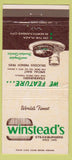 Matchbook Cover - Winstead's Steak Hamburgers Kansas City MO girlie 30 Strike
