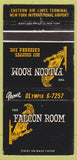 Matchbook Cover - Falcon Room New York Airport 30 Strike