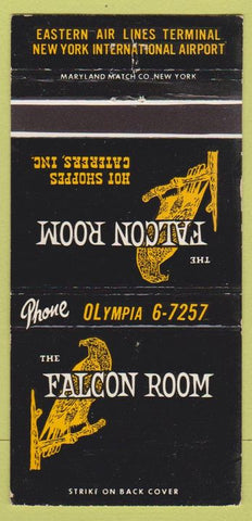 Matchbook Cover - Falcon Room New York Airport 30 Strike