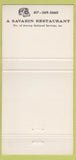 Matchbook Cover - The Gallery Logan Airport Boston MA WEAR 30 Strike