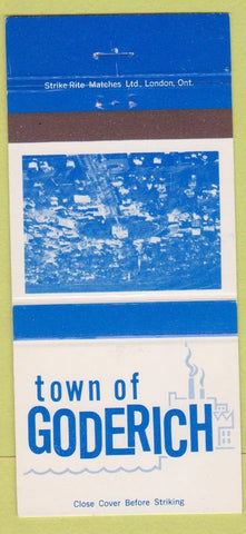Matchbook Cover - Town of Goderich ON Tourism 30 Strike