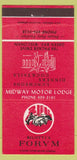 Matchbook Cover - Bilotti's Forum Motor Lodge Green Bay WI 30 Strike