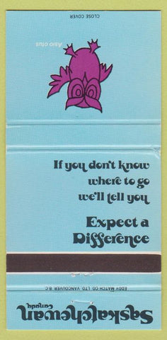 Matchbook Cover - Saskatchewan SK Tourism 30 Strike