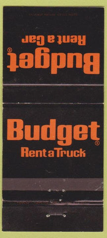 Matchbook Cover - Budget Rental Trucks Canada 30 Strike