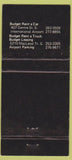 Matchbook Cover - Budget Rental Trucks Canada 30 Strike