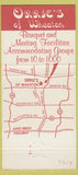 Matchbook Cover - Orrse's of Wheaton IL 30 Strike