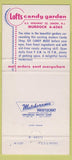 Matchbook Cover - Loft's Candy Garden Union NJ 30 Strike