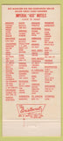 Matchbook Cover - Imperial 400 Motels Salina KS 30 Strike