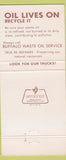 Matchbook Cover - Buffalo Waste Oil Service NY 30 Strike