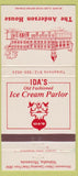 Matchbook Cover - Anderson House Ice Cream Parlor Wabasha MN 30 Strike