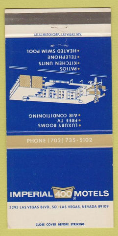 Matchbook Cover - Imperial 500 Motels Las Vegas NV 30 Strike