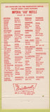 Matchbook Cover - Imperial 400 Motels Portland OR 30 Strike
