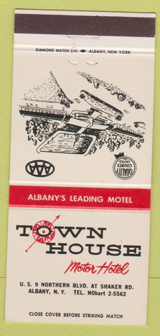 Matchbook Cover - Town House Motor Hotel Albany NY 30 Strike
