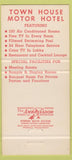 Matchbook Cover - Town House Motor Hotel Albany NY 30 Strike