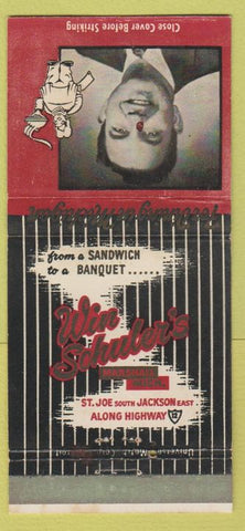 Matchbook Cover - Win Schuler's Marshall MI WEAR 30 Strike