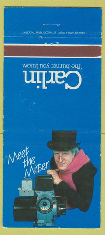 Matchbook Cover - Carlin Oil Burner Windsor CT Ebeneezer Scrooge  30 Strike