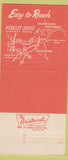 Matchbook Cover - Barkley House Airport Hotel Cincinnati OH 30 Strike
