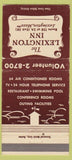 Matchbook Cover - Lexington Inn MA 30 Strike