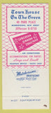 Matchbook Cover - House on the Green Morristown NJ 30 Strike