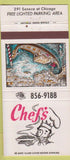 Matchbook Cover - Chef's Restaurant Buffalo NY 30 Strike