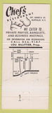 Matchbook Cover - Chef's Restaurant Buffalo NY 30 Strike
