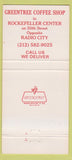 Matchbook Cover - Celebrity Deli New York City 30 Strike