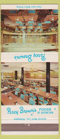 Matchbook Cover - Percy Brown's Restaurant Wilkes Barre PA 30 Strike