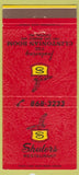 Matchbook Cover - Shulers Restaurant Clinton MD 30 Strike
