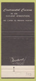 Matchbook Cover - Black Baron Fairfax Alexandria VA 30 Strike