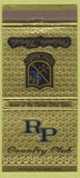 Matchbook Cover - Rio Pinar Country Club Orlando FL 30 Strike