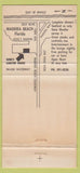 Matchbook Cover - Gene's Lobster House Madeira Beach Bridge FL 30 Strike