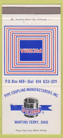 Matchbook Cover - Picoma Couplings Martins Ferry OH 30 Strike