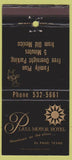 Matchbook Cover - Plaza Motor Hotel El Paso TX 30 Strike