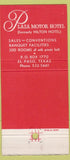 Matchbook Cover - Plaza Motor Hotel El Paso TX 30 Strike