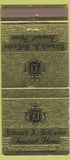 Matchbook Cover - Edward DeCarbo Funeral Home New Castle PA 30 Strike