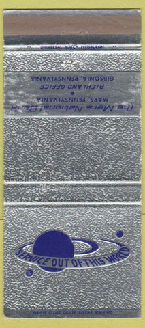 Matchbook Cover - Mars National Bank Gibsonia PA 30 Strike