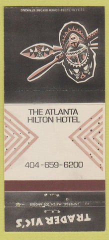 Matchbook Cover - Trader Vic's Atlanta GA tiki 30 Strike