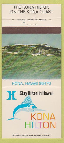 Matchbook Cover - Kona Hilton Hawaii HI 30 Strike