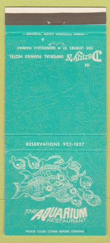 Matchbook Cover - Aquarium Restaurant Denny's Honolulu HI 30 Strike