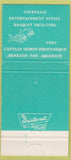 Matchbook Cover - Aquarium Restaurant Denny's Honolulu HI 30 Strike