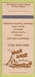 Matchbook Cover - Ranch House Restaurant Las Vegas NV 30 Strike
